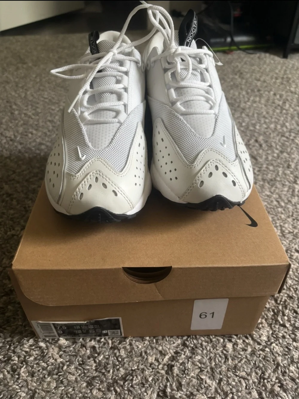 Nike white athletic shoes
